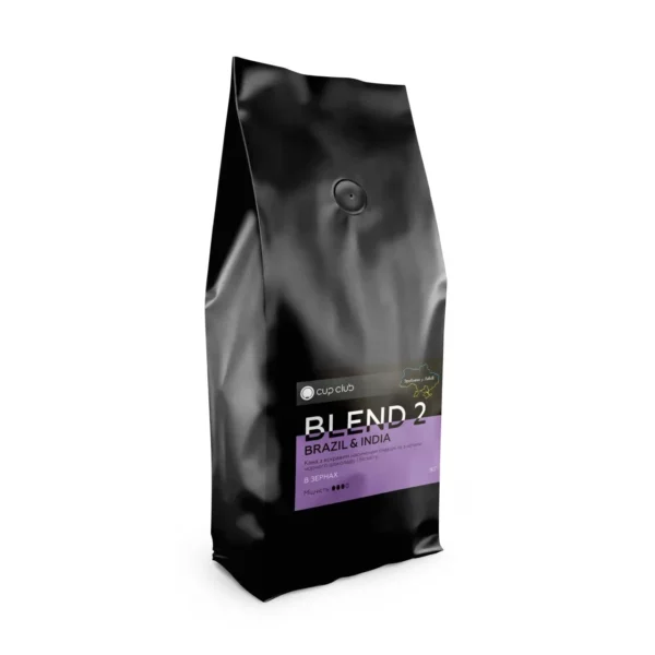 Кава в зернах CupClub Blend 2 Brazil&India,1 кг
