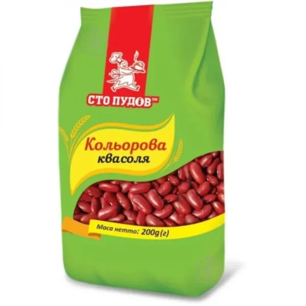 Квасоля кольорова Сто ПУДІВ 200г, плівка