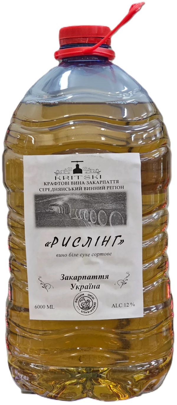 Вино столове Рислінг рейнський 6л