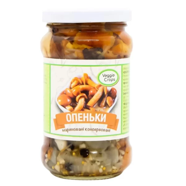 Опеньки VEGGIE Crops маринов 280г, твіст