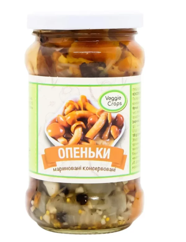 Опеньки VEGGIE Crops маринов 280г, твіст