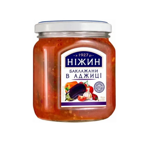 Баклажани НІЖИН в аджиці 450г, твіст