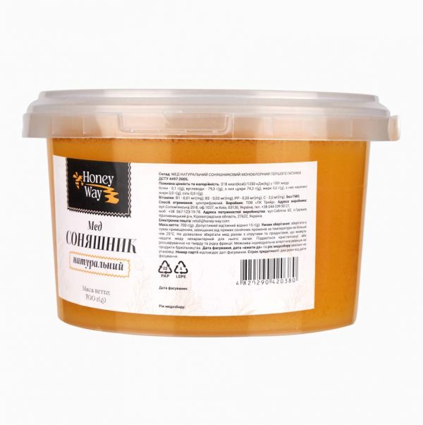 Мед соняшниковий 700г